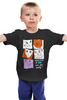 Заказать детскую футболку в Москве. Детская футболка классическая унисекс Странные кошки от ELENA ZHARINOVA - готовые дизайны и нанесение принтов.