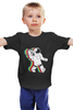 Заказать детскую футболку в Москве. Детская футболка классическая унисекс Музыкальный астронафт от Lusi - готовые дизайны и нанесение принтов.
