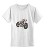 Заказать детскую футболку в Москве. Детская футболка классическая унисекс Мотоцикл от kristibygaga - готовые дизайны и нанесение принтов.