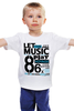Заказать детскую футболку в Москве. Детская футболка классическая унисекс LET THE MUSIC от balden - готовые дизайны и нанесение принтов.