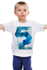 Заказать детскую футболку в Москве. Детская футболка классическая унисекс сине - голубое от Светлана Демина - готовые дизайны и нанесение принтов.