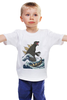 Заказать детскую футболку в Москве. Детская футболка классическая унисекс Годзилла от prodesign - готовые дизайны и нанесение принтов.