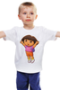 Заказать детскую футболку в Москве. Детская футболка классическая унисекс Даша-путешественница от YellowCloverShop - готовые дизайны и нанесение принтов.