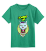 Заказать детскую футболку в Москве. Детская футболка классическая унисекс Zombie cat от ПРИНТЫ ПЕЧАТЬ  - готовые дизайны и нанесение принтов.
