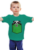 Заказать детскую футболку в Москве. Детская футболка классическая унисекс Панда от Romanova - готовые дизайны и нанесение принтов.