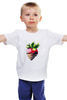 Заказать детскую футболку в Москве. Детская футболка классическая унисекс Клубничка от designer-olga85@yandex.ru - готовые дизайны и нанесение принтов.