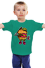 Заказать детскую футболку в Москве. Детская футболка классическая унисекс Гамбургер от svetlanas - готовые дизайны и нанесение принтов.