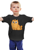 Заказать детскую футболку в Москве. Детская футболка классическая унисекс Кот Персик / Cat Persik от crash - готовые дизайны и нанесение принтов.