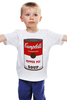 Заказать детскую футболку в Москве. Детская футболка классическая унисекс Campbell's Soup (Энди Уорхол) от coolmag - готовые дизайны и нанесение принтов.