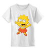Заказать детскую футболку в Москве. Детская футболка классическая унисекс Лиза Симпсон от YellowCloverShop - готовые дизайны и нанесение принтов.