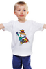 Заказать детскую футболку в Москве. Детская футболка классическая унисекс Сноуборд от THE_NISE  - готовые дизайны и нанесение принтов.