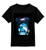 Заказать детскую футболку в Москве. Детская футболка классическая унисекс  Кот космонавт от THE_NISE  - готовые дизайны и нанесение принтов.