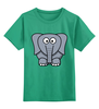 Заказать детскую футболку в Москве. Детская футболка классическая унисекс Милый слоник от Romanova - готовые дизайны и нанесение принтов.