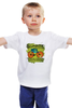 Заказать детскую футболку в Москве. Детская футболка классическая унисекс Винтажный велосипед от OEX design - готовые дизайны и нанесение принтов.