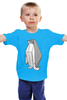 Заказать детскую футболку в Москве. Детская футболка классическая унисекс Пингвин Оригами от coolmag - готовые дизайны и нанесение принтов.