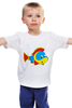 Заказать детскую футболку в Москве. Детская футболка классическая унисекс Рыбка 3 от Виктор Гришин - готовые дизайны и нанесение принтов.