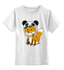 Заказать детскую футболку в Москве. Детская футболка классическая унисекс Лисенок панда от Little Pets - готовые дизайны и нанесение принтов.