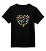 Заказать детскую футболку в Москве. Детская футболка классическая унисекс Сердце от printik - готовые дизайны и нанесение принтов.
