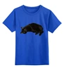 Заказать детскую футболку в Москве. Детская футболка классическая унисекс кот на отдыхе   от cherdantcev - готовые дизайны и нанесение принтов.