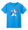 Заказать детскую футболку в Москве. Детская футболка классическая унисекс Дэб Единорог от Jimmy Flash - готовые дизайны и нанесение принтов.