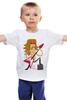 Заказать детскую футболку в Москве. Детская футболка классическая унисекс Рок Звезда (Rock Star) от coolmag - готовые дизайны и нанесение принтов.