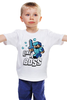Заказать детскую футболку в Москве. Детская футболка классическая унисекс Like a Boss. Майнкрафт от geekbox - готовые дизайны и нанесение принтов.
