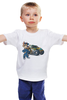 Заказать детскую футболку в Москве. Детская футболка классическая унисекс Волк и ралли на джипе от Виктор Гришин - готовые дизайны и нанесение принтов.