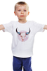 Заказать детскую футболку в Москве. Детская футболка классическая унисекс Череп буйвола от Viktoria Lukonina - готовые дизайны и нанесение принтов.