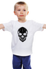 Заказать детскую футболку в Москве. Детская футболка классическая унисекс Череп от BAD OWL - готовые дизайны и нанесение принтов.