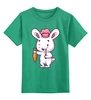 Заказать детскую футболку в Москве. Детская футболка классическая унисекс Кролик повар от skynatural - готовые дизайны и нанесение принтов.