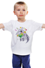 Заказать детскую футболку в Москве. Детская футболка классическая унисекс Муравьед с цветами от galkagalka - готовые дизайны и нанесение принтов.
