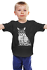 Заказать детскую футболку в Москве. Детская футболка классическая унисекс Кот-хипстер и мышь от ivalena - готовые дизайны и нанесение принтов.