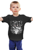 Заказать детскую футболку в Москве. Детская футболка классическая унисекс Тигриный взгляд от simacheva - готовые дизайны и нанесение принтов.