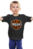 Заказать детскую футболку в Москве. Детская футболка классическая унисекс Лучший отец-байкер от Рустам Юсупов - готовые дизайны и нанесение принтов.