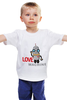 Заказать детскую футболку в Москве. Детская футболка классическая унисекс Love machine от Ксения Золотухина - готовые дизайны и нанесение принтов.