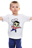Заказать детскую футболку в Москве. Детская футболка классическая унисекс Пчёлка моряк от ПРИНТЫ ПЕЧАТЬ  - готовые дизайны и нанесение принтов.
