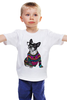 Заказать детскую футболку в Москве. Детская футболка классическая унисекс Собака Хипстер от printik - готовые дизайны и нанесение принтов.