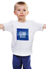 Заказать детскую футболку в Москве. Детская футболка классическая унисекс GM. General Motors от Garry - готовые дизайны и нанесение принтов.