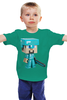 Заказать детскую футболку в Москве. Детская футболка классическая унисекс Minecraft от queen  - готовые дизайны и нанесение принтов.