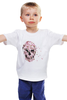 Заказать детскую футболку в Москве. Детская футболка классическая унисекс Цветочный Череп от ANDREI M - готовые дизайны и нанесение принтов.