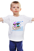 Заказать детскую футболку в Москве. Детская футболка классическая унисекс Мопсы катаются на санках от NorrD - готовые дизайны и нанесение принтов.