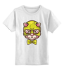 Заказать детскую футболку в Москве. Детская футболка классическая унисекс Кот с бабочкой от fanart - готовые дизайны и нанесение принтов.