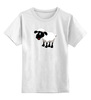 Заказать детскую футболку в Москве. Детская футболка классическая унисекс Белая овечка от ПРИНТЫ ПЕЧАТЬ  - готовые дизайны и нанесение принтов.