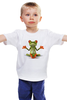 Заказать детскую футболку в Москве. Детская футболка классическая унисекс Йога, философия от Violet - готовые дизайны и нанесение принтов.