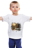Заказать детскую футболку в Москве. Детская футболка классическая унисекс  холодный зимний вечер в лесу от libertas749 - готовые дизайны и нанесение принтов.