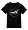Заказать детскую футболку в Москве. Детская футболка классическая унисекс NASA  от DESIGNER   - готовые дизайны и нанесение принтов.