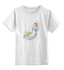 Заказать детскую футболку в Москве. Детская футболка классическая унисекс Кит и волны от THE_NISE  - готовые дизайны и нанесение принтов.