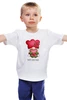 Заказать детскую футболку в Москве. Детская футболка классическая унисекс любовь от queen  - готовые дизайны и нанесение принтов.