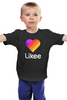 Заказать детскую футболку в Москве. Детская футболка классическая унисекс Likee  от DESIGNER   - готовые дизайны и нанесение принтов.