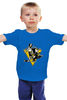 Заказать детскую футболку в Москве. Детская футболка классическая унисекс Go Penguins от skynatural - готовые дизайны и нанесение принтов.